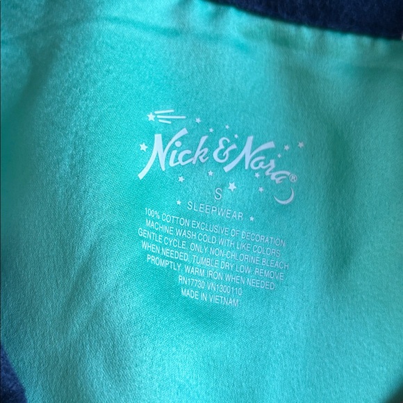NWOT NICK & NORA Snow Globe Flannel Pajamas - Picture 3 of 7